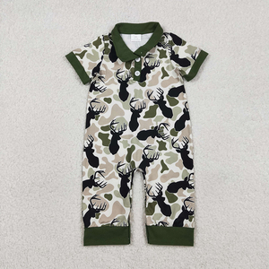 Mono de manga corta con estampado de pato mallard para bebé niño, estilo Halloween, venta al por mayor, ropa de verano para niños, directo de fábrica. - Product Image 5