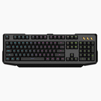 OEM 104 Keys USB Wired Semi Mechanical Keyboard RGB Backlit Double Injection Keycaps