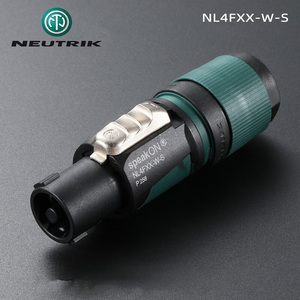 Conector Speakon Macho de 4 Polos Neutrik NL4FXX-W-S |   <span class=keywords><strong>Cable</strong></span> de <span class=keywords><strong>Audio</strong></span> Profesional con Conector para Amplificadores, Altavoces y Sistemas de Sonido - Product Image 1