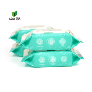 Merci acqua pura dolce non profumato organico personalizzato monouso sensibili salviettine umidificate per bambini per il bambino - Product Image 5