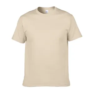 Camiseta T em branco 180G unissex bordado logotipo personalizado de alta qualidade preto desenhista estampado 100% algodão camisetas com logotipo estampado Dtg
