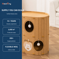 Nouvelle Tente Niche pour Chat Moderne et Mignonne en Feutre Synthétique Multi-couches, Durable, Personnalisable, en Forme de Carton Artistique, Lit et Nid de Sommeil en Arbre