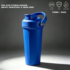 Botella Mezcladora de Proteínas de Acero Inoxidable para Gimnasio, 24 oz, a Prueba de Fugas, Aislada, para Mezclar Proteínas en Polvo - Product Image 1