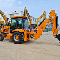 Traktor Mini JCB 4CX/3CX/4DX Bekas dengan Loader Depan dan Backhoe, Dilengkapi Pompa Hidrolik dan Motor Bearing, Beban Terukur 8,18 Ton