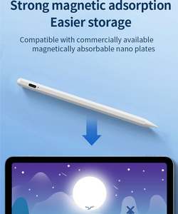 Lápiz Óptico para Tablet, Magnético, 4096 Niveles de Presión, Rechazo de Palma, Inclinación, Pantalla LCD, Recargable, Metal, Compatible con <span class=keywords><strong>Surface</strong></span> <span class=keywords><strong>Pro</strong></span> <span class=keywords><strong>5</strong></span> 7 10 - Product Image 3