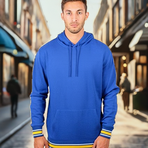 Puff Logo 350gsm <b>Lined</b> <b>Hoodie</b> Drop Shoulder Plain Dyed Spring Custom Eco Friendly Fleece Unisex Men - Product Image 2