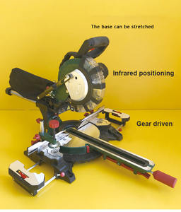 منشار ميتري لقضيب النجارة 8 بوصة ، منشار ميتري عالي الدقة بالدفع والسحب ، نشر 45 درجة منزلق - Product Image 5