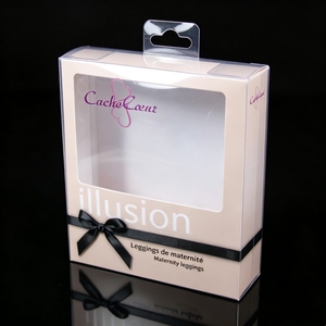 Recycled PVC Square Foldable Plastic Box for Baby Care Toothbrush Transparent PET PP Printed Packaging Box For Maternity Pants - Product Image 1