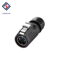 Connecteur d'alimentation circulaire étanche mâle-femelle LP28 IP68 480V, 3/5 broches, alliage de cuivre, fiche aviation