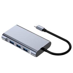 7 trong 1 USB Loại C Adapter Hub Dock với 3 USB 3.0 Cổng HDMI <span class=keywords><strong>VGA</strong></span> Gigabit Ethernet và PD sạc cho MacBook Pro , <span class=keywords><strong>iPad</strong></span> Pro vv - Product Image 4