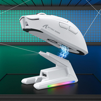 ATTACK SHARK X1 Mouse Gaming Tri-mode Sensor PAW3395 PRO hingga 40000DPI Mouse Gaming Nirkabel 2.4G