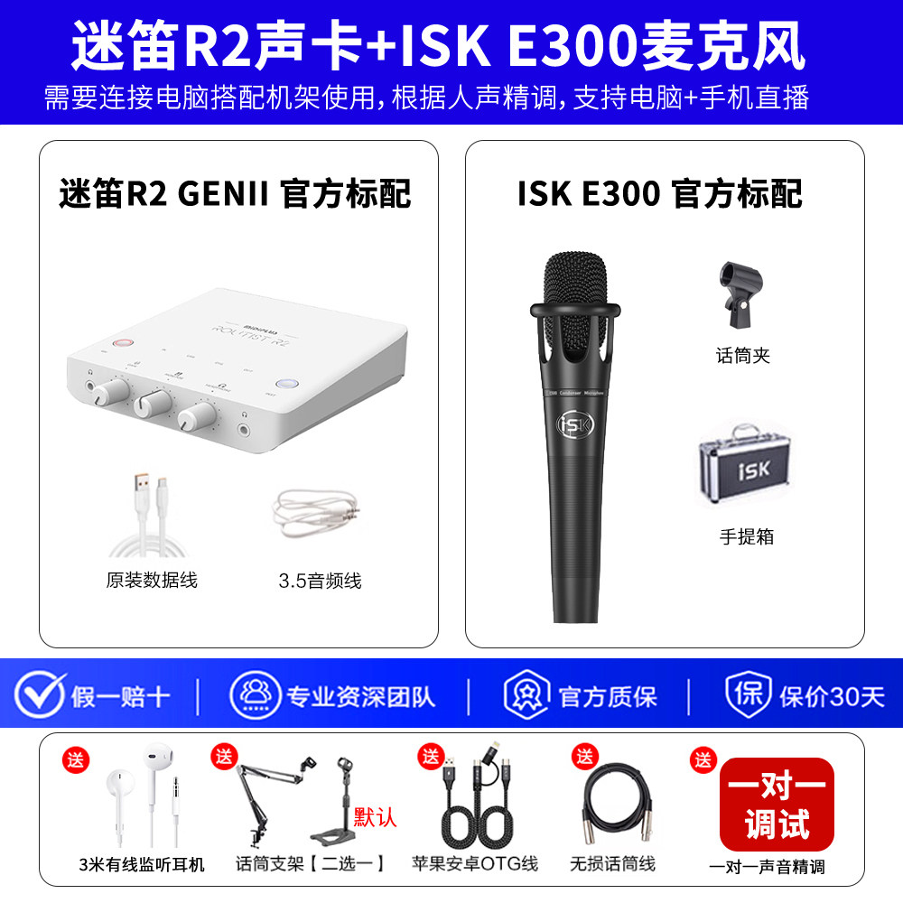 Ensemble microphone midi r2+isk e300