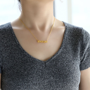 Pendentif Horoscope en Acier Inoxydable Plaqué Or, Plaque Nominative Lettres Anglaises, 12 Signes du Zodiaque, Chaîne à Maillons pour Anniversaire Unisexe - Product Image 3