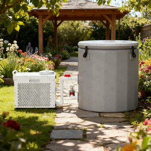 Machine à bain de glace 1/3 CV <span class=keywords><strong>Petit</strong></span> refroidisseur d'eau Mini taille Refroidisseur de bain froid intégré avec filtre et pompe - Product Image 5