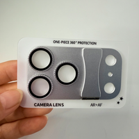 Protection d'objectif en verre trempé avec support rotatif à clic sonore en aluminium pour iPhone 17 Pro 18 Pro Max