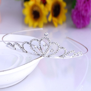 Tiara bonita <span class=keywords><strong>de</strong></span> moda para niña, accesorios para el cabello, tiaras y <span class=keywords><strong>coronas</strong></span> <span class=keywords><strong>de</strong></span> cristal <span class=keywords><strong>de</strong></span> princesa para actuaciones <span class=keywords><strong>de</strong></span> baile y fiesta - Product Image 4