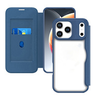 Casing Kulit Flip Card Holder untuk iPhone 17 Pro Max iPhone 17 Pro iPhone 14 Pelindung Handphone