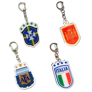 Porte-clés en acrylique de club de football, souvenir, cadeaux pour les fans de football, équipe de football personnalisée, porte-clés, cadeaux promotionnels - Product Image 2