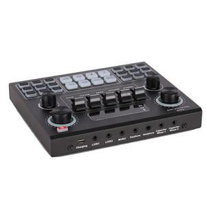 Micro-casque USB pour diffusion en direct sur le Web, carte son V9 BT, dispositif <span class=keywords><strong>de</strong></span> changement <span class=keywords><strong>de</strong></span> <span class=keywords><strong>voix</strong></span> externe <span class=keywords><strong>avec</strong></span> plusieurs <span class=keywords><strong>effets</strong></span> sonores - Product Image 4