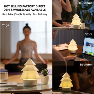 Humidificador Inteligente de Vapor Frío <span class=keywords><strong>para</strong></span> Aromaterapia, Venta al por Mayor de Fábrica, Mini Difusor de Aroma USB de 120ml con Luz Nocturna, Diseño de Árbol de Navidad - Product Image 6