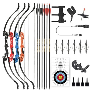 Ensemble d'<span class=keywords><strong>arc</strong></span> recurve de précision en fibre de verre pour débutants et flèches en aluminium avec cible en papier et porte-flèches - Équipement de tir à l'<span class=keywords><strong>arc</strong></span> en plein air - Product Image 1