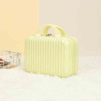 Valise de Maquillage en PVC de 14 Pouces, Durable et Tendance, avec Fermeture Éclair, Légère, pour Voyage, Bagage Cabine, Boîte à Code – Vente en Gros