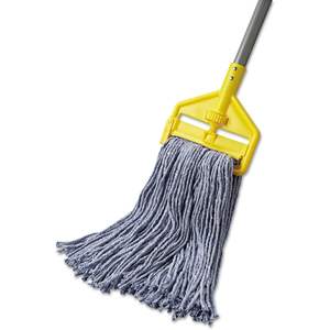 Boardwalk BWK2020B No. 20 cabezales de mopa azules de algodón/fibra sintética con extremo cortado, estándar-12/un caja - Product Image 1