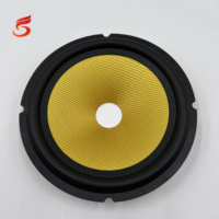 Haut-parleur pièces de rechange amplificateur haut-parleur accessoires 6.5 pouces fibre de verre cône corne bassin bord en caoutchouc