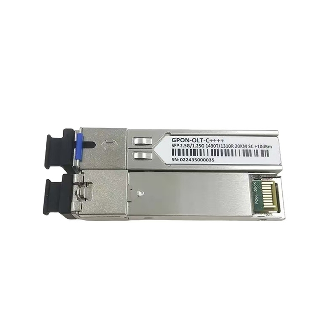 C++++ 10dbm SFP 2.5G 1.25G 1490T/1310R 20KM SC +10dBm Gpon olt