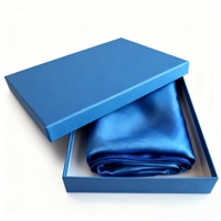 Boîte-cadeau d'emballage d'écharpe de vêtement en papier de carton rigide de base de couvercle de qualité supérieure de luxe de bonne qualité avec logo personnalisé