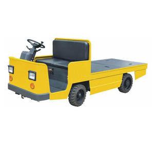 Drive on Platform Truck With Seat 4 Wheel Battery Trolley 1 Ton Flat <b>Transporter</b> Best Price Heavy Duty Goods Carrying 1 Ton 4 Wh - Product Image 2