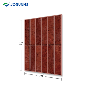 Jorunns DIY trang trí nội thất Vinal hình nền Gạch Mosaic <span class=keywords><strong>10</strong></span>*7.9inch Vỏ dính gạch phía trước tường 3D gạch - Product Image 2