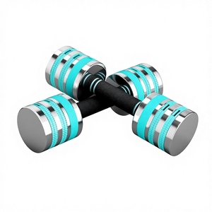 Dripex Adjustable <b>Dumbbells</b> Foam Grip Anti-Slip 1 Pair 3kg-10kg Quick Adjust Steel Home Use - Product Image 3