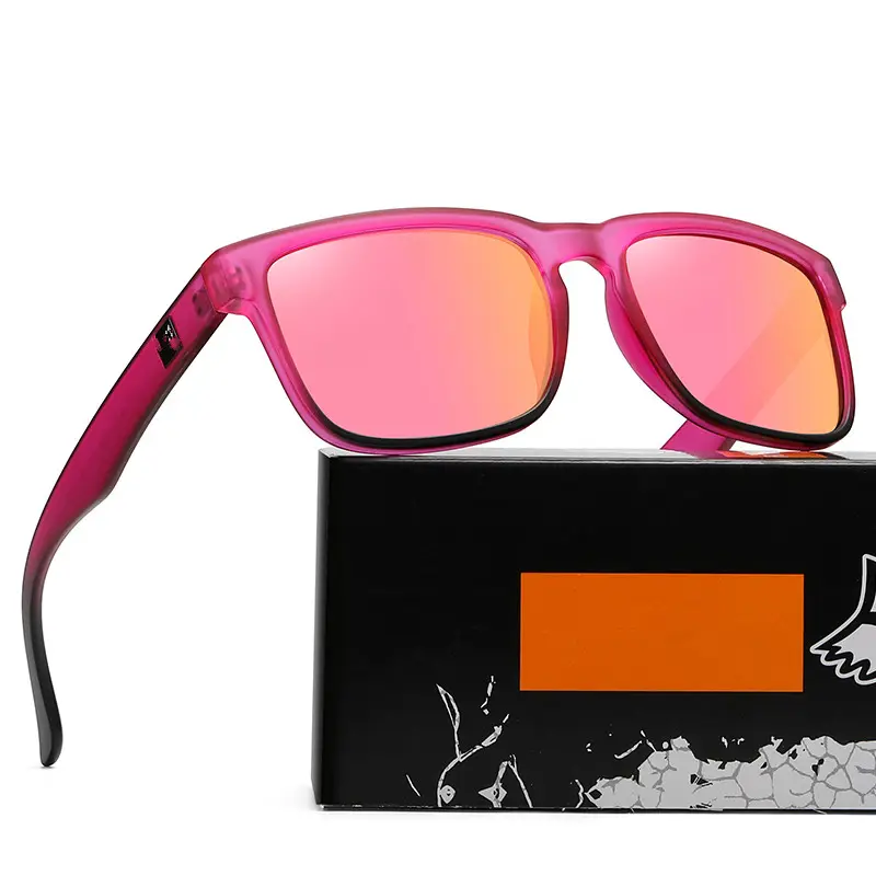 Moda UV400 gafas de sol deportivas a prueba de viento mujeres hombres marca personalizada Logo gafas de sol al aire libre correr playa voleibol gafas de sol