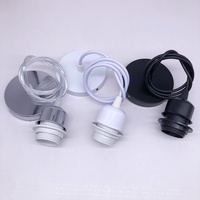 Support de lampe suspendu Ruyi E27 à vis filetée complète, support de demi-gobelet pour lampe, 250V, DIY, garantie 3 ans, usage intérieur