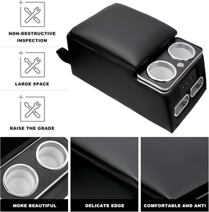 Accoudoir universel multifonction avec boîte de rangement, nouvelle collection, boîte accoudoir de voiture multifonctionnelle avec chargeur sans fil - Product Image 2