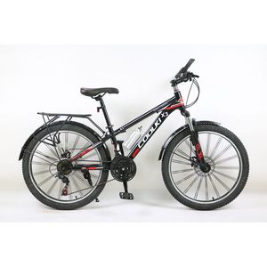 Bicicleta de Montaña de Alta Calidad con 21 Velocidades, Frenos de Disco, Suspensión Completa, Horquilla de Acero y Llanta de Aleación de 24 Pulgadas - Product Image 1
