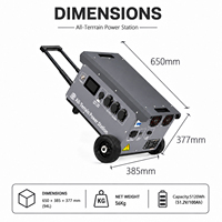 Station d'alimentation portable 5000W, batterie LiFePO4 personnalisée, station d'alimentation mobile 5kWh, générateur solaire, station d'alimentation portable