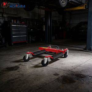 Chariot à roulettes en acier robuste pour déplacement de véhicules, avec rouleaux de levage de pneus et pédale de positionnement, pour voitures et camions - Product Image 5