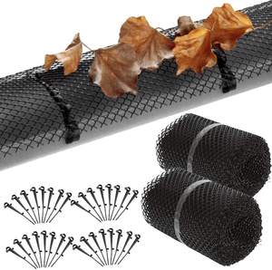 Offre Spéciale prix usine conception populaire 6 m garde de <span class=keywords><strong>gouttière</strong></span> noire garde-feuille de protection Clips de <span class=keywords><strong>fixation</strong></span> - Product Image 4