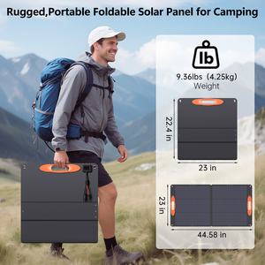Chargeur solaire 110W, panneau solaire portable, panneau solaire pliable, sortie 18V, <span class=keywords><strong>camping</strong></span> en plein air, station d'alimentation portable, <span class=keywords><strong>camping</strong></span>-<span class=keywords><strong>car</strong></span>, VR - Product Image 3