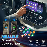 Adaptador Carplay inalámbrico Usb Adaptador E Android Auto Sem Fio 2 Em 1 Pl6 para iPhone Apple-Plug & Play Carplay Dongle Au