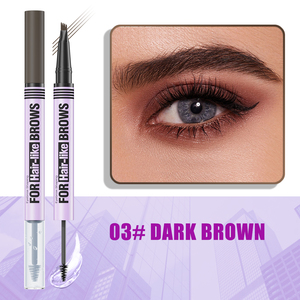 Crayon à sourcils double tête <span class=keywords><strong>3D</strong></span> à 4 griffes longue durée, gel à base d'eau, eye-<span class=keywords><strong>liner</strong></span> pour sourcils, tube laser, améliorant les sourcils liquides minéraux - Product Image 6