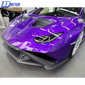 Embellecedor central de capó delantero de fibra de carbono seco para Lamborghini Huracan STO 2021-2025 - Product Image 4