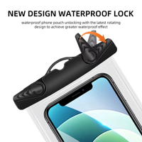 Nouvelle pochette de téléphone étanche en PVC de style clip, tendance, pour le sport, la natation, la plongée, sac de téléphone portable de haute qualité, personnalisable