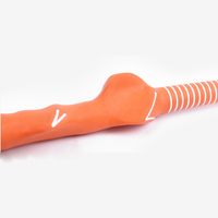 Poignée de putter de golf de taille moyenne en orange de qualité supérieure, antidérapante, en fil de carbone, design ergonomique pour un contrôle optimal du putter