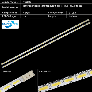 แถบไฟแบคไลท์สำหรับทีวี LED TE0229ใช้สำหรับ <span class=keywords><strong>C24F390FH</strong></span> SEC_SMME236BMM031แถบ M2LE-236SM0-R2 - Product Image 2
