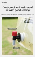 Poche souple pliable 8L en PE, qualité alimentaire, recyclable, avec bec verseur, pour eau, bidon d'urgence, sport, camping, bière, champagne