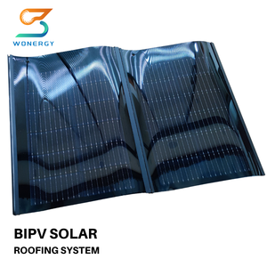 Énergie verte Bâtiment Maison <span class=keywords><strong>Toit</strong></span> BIPV Tuiles solaires Tuiles solaires photovoltaïques Silicium Tuiles solaires Tuiles plates - Product Image 5