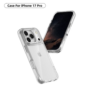 Ốp điện thoại iPhone 17 Pro siêu mỏng, chất liệu <span class=keywords><strong>TPU</strong></span> <span class=keywords><strong>PC</strong></span> hai lớp, nam châm từ tính, độ trong suốt cao, màu vàng, kiểu treo - Product Image 4